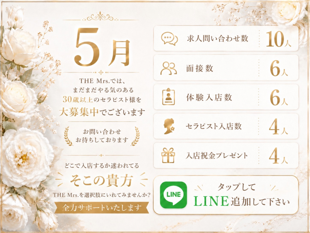 サイドバナー | THE Mrs.（ザ・ミセス）〜ワンランク上の癒やし空間〜