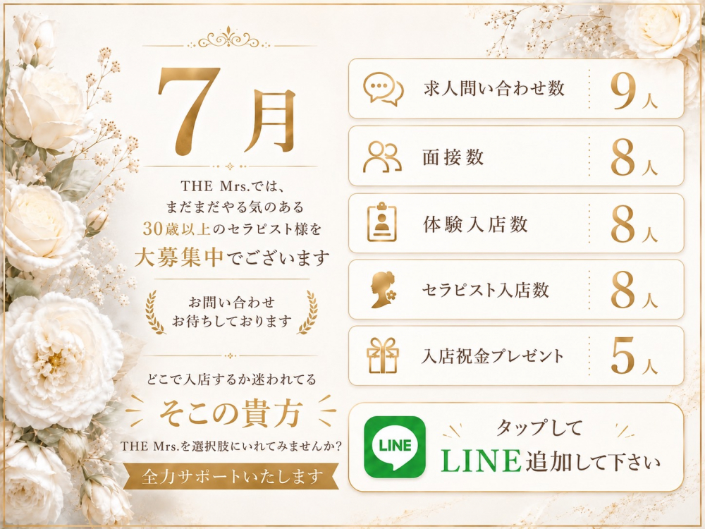 サイドバナー | THE Mrs.（ザ・ミセス）〜ワンランク上の癒やし空間〜