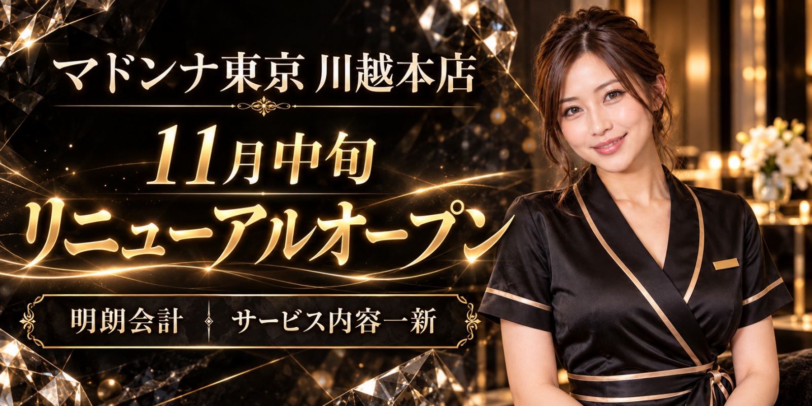 トップバナー | 高級メンズエステ【マドンナ東京】川越本店