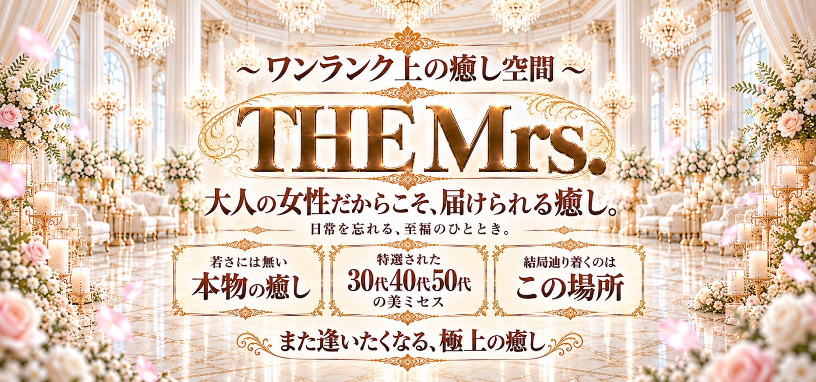 セラピスト紹介|THE Mrs.(ザ・ミセス)〜ワンランク上の癒やし空間〜